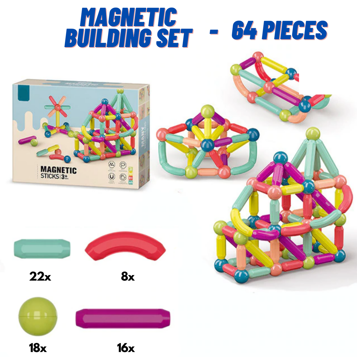 Groovd™ Magnetic Building Set