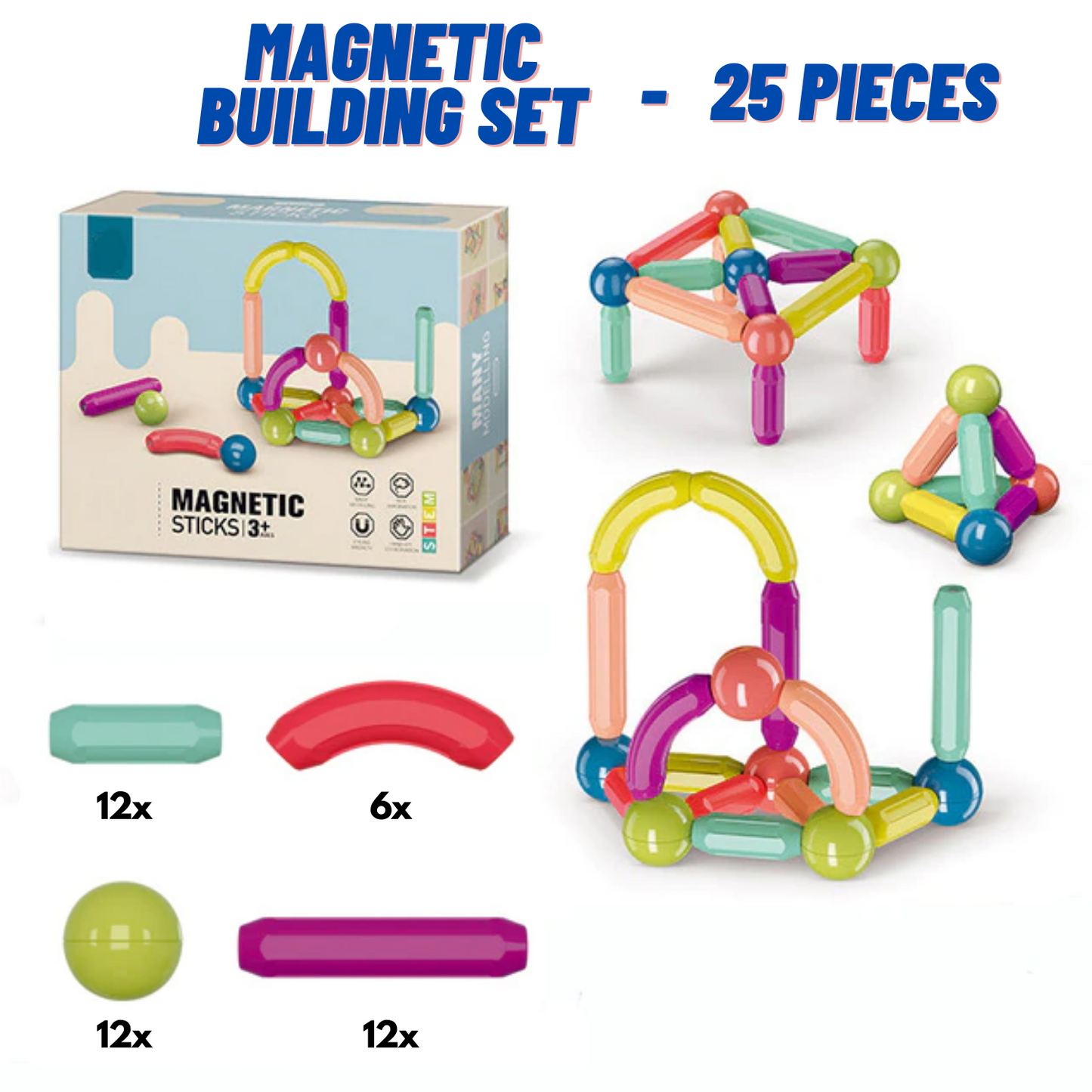 Groovd™ Magnetic Building Set