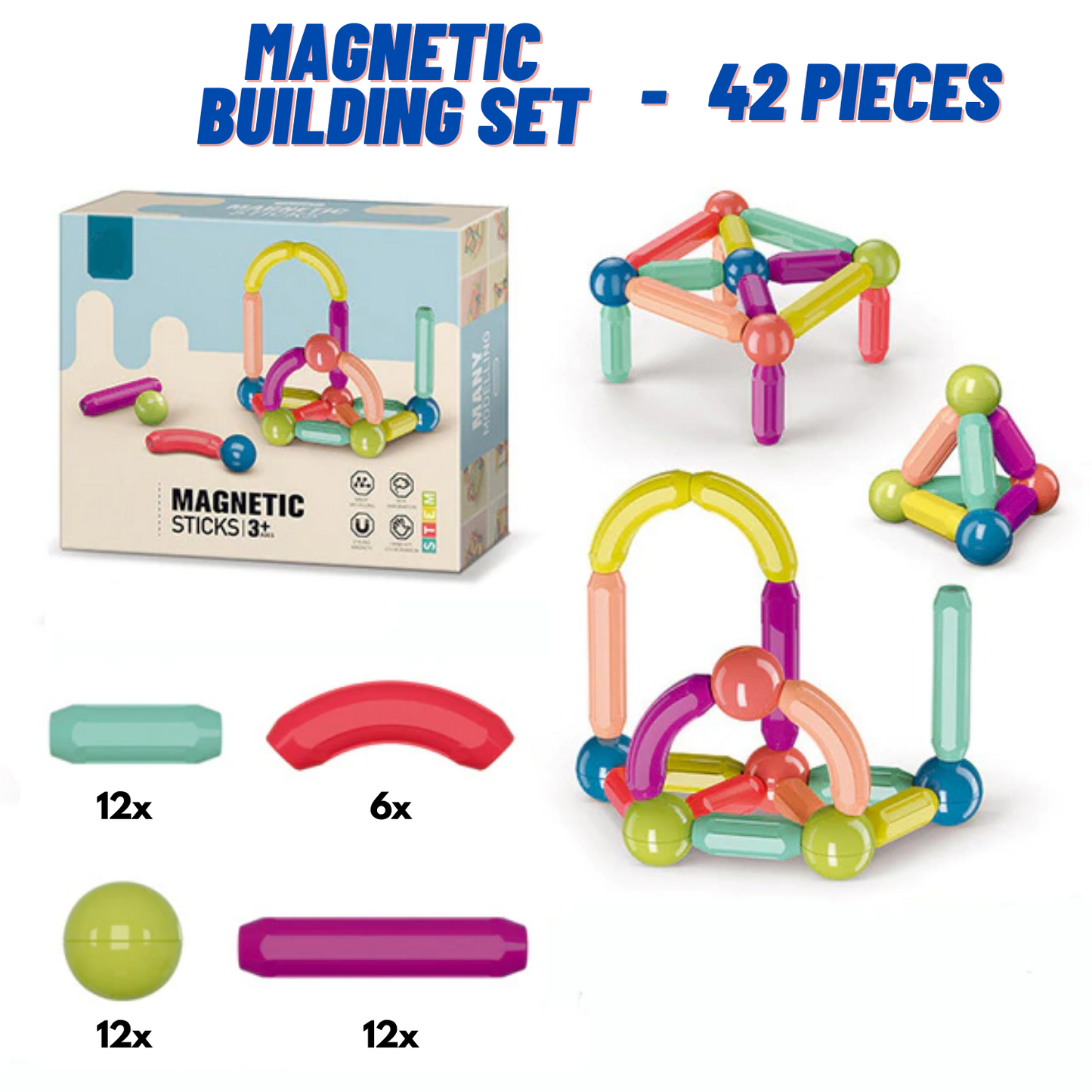 Groovd™ Magnetic Building Set