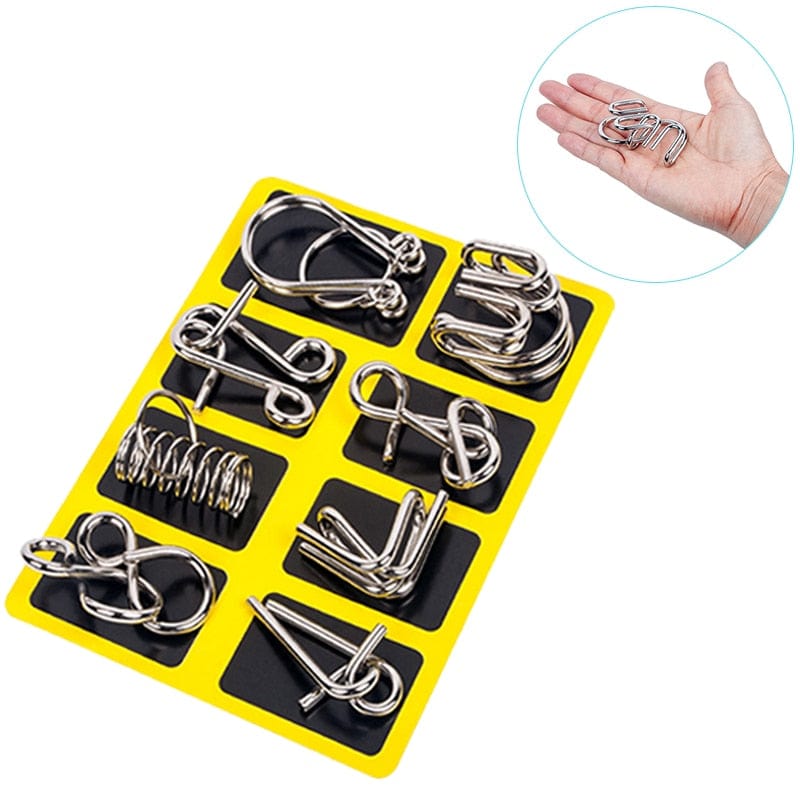 8-Set Metal Brain Puzzle