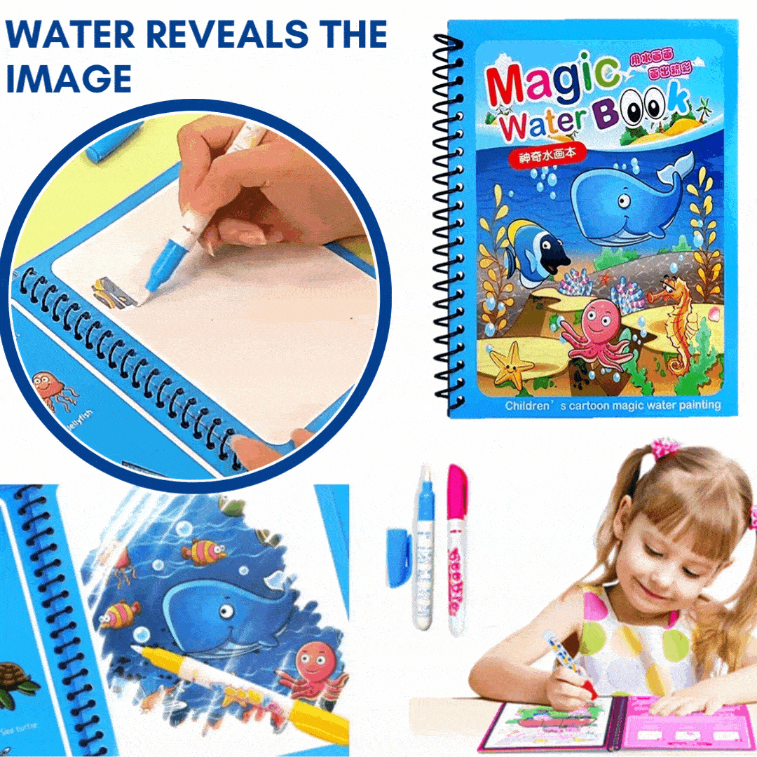 Magic Water Drawing Book