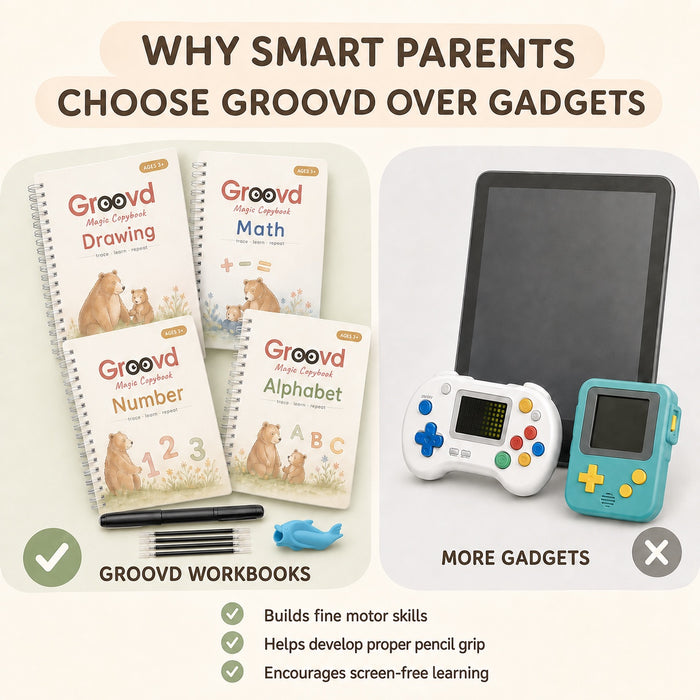 Why parents choose the copybooks over gadgets