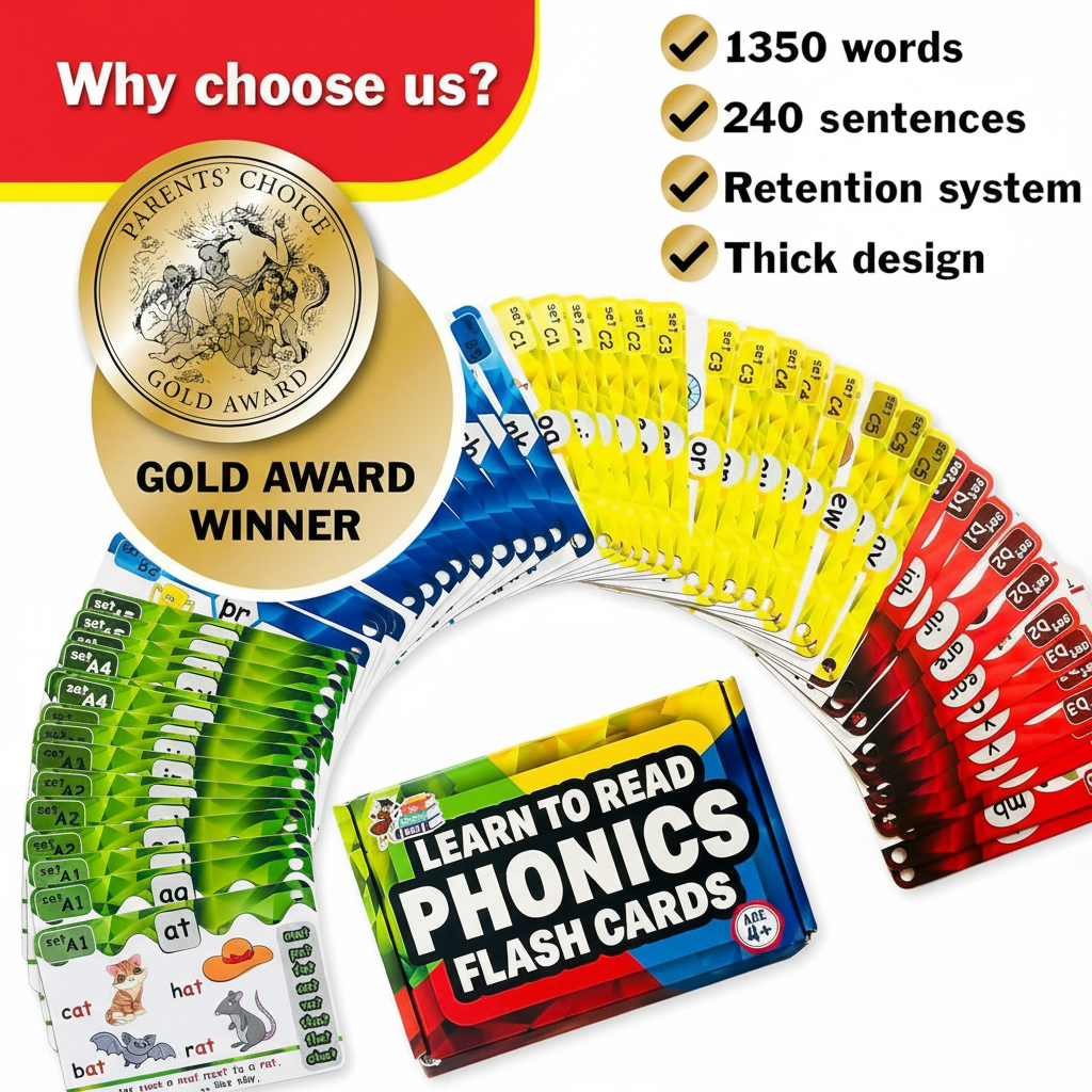 Phonics Power Flash Cards™ - Learn to Read in 20 Stages
