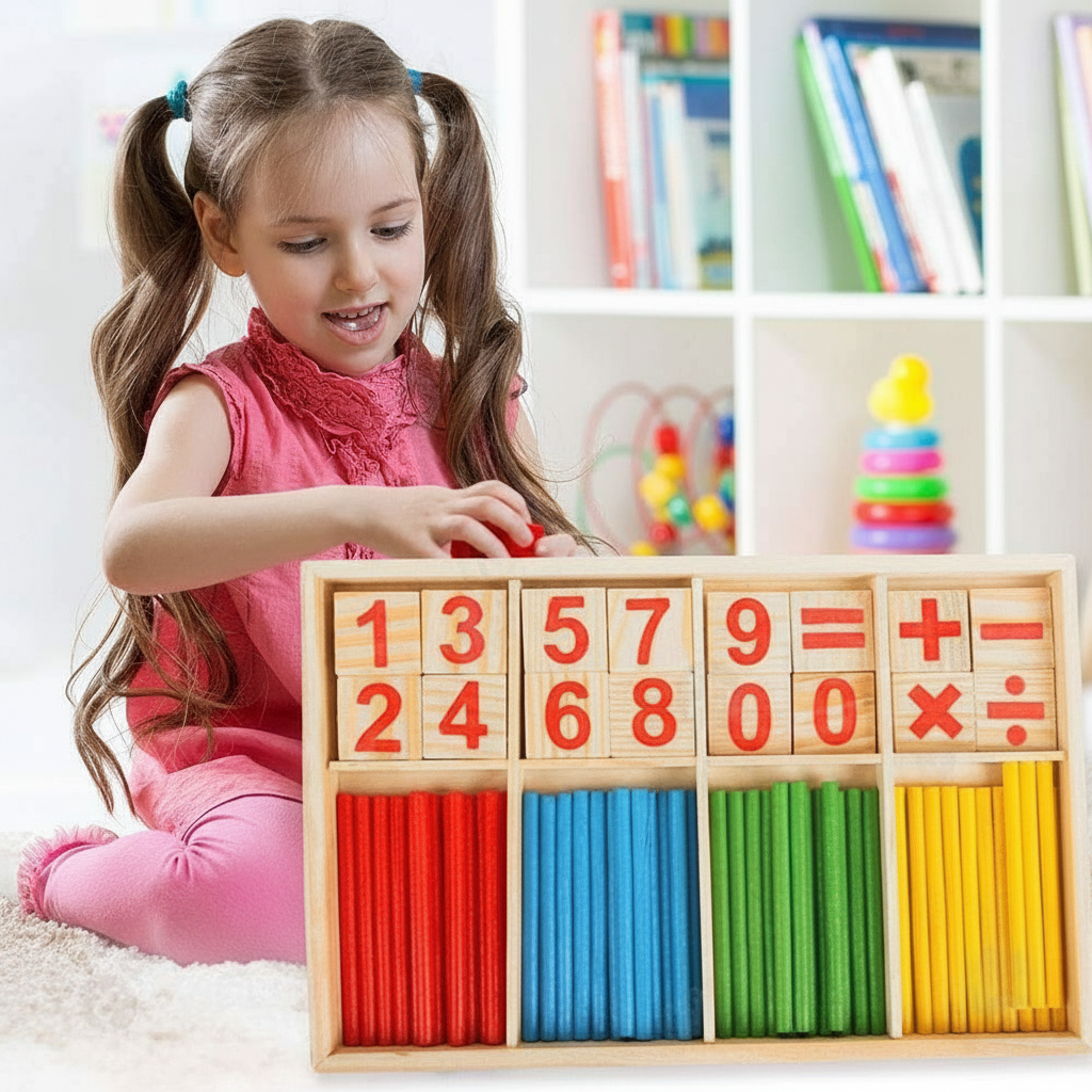 MathMagic Blocks™: Colorful Counting Sticks for Kids
