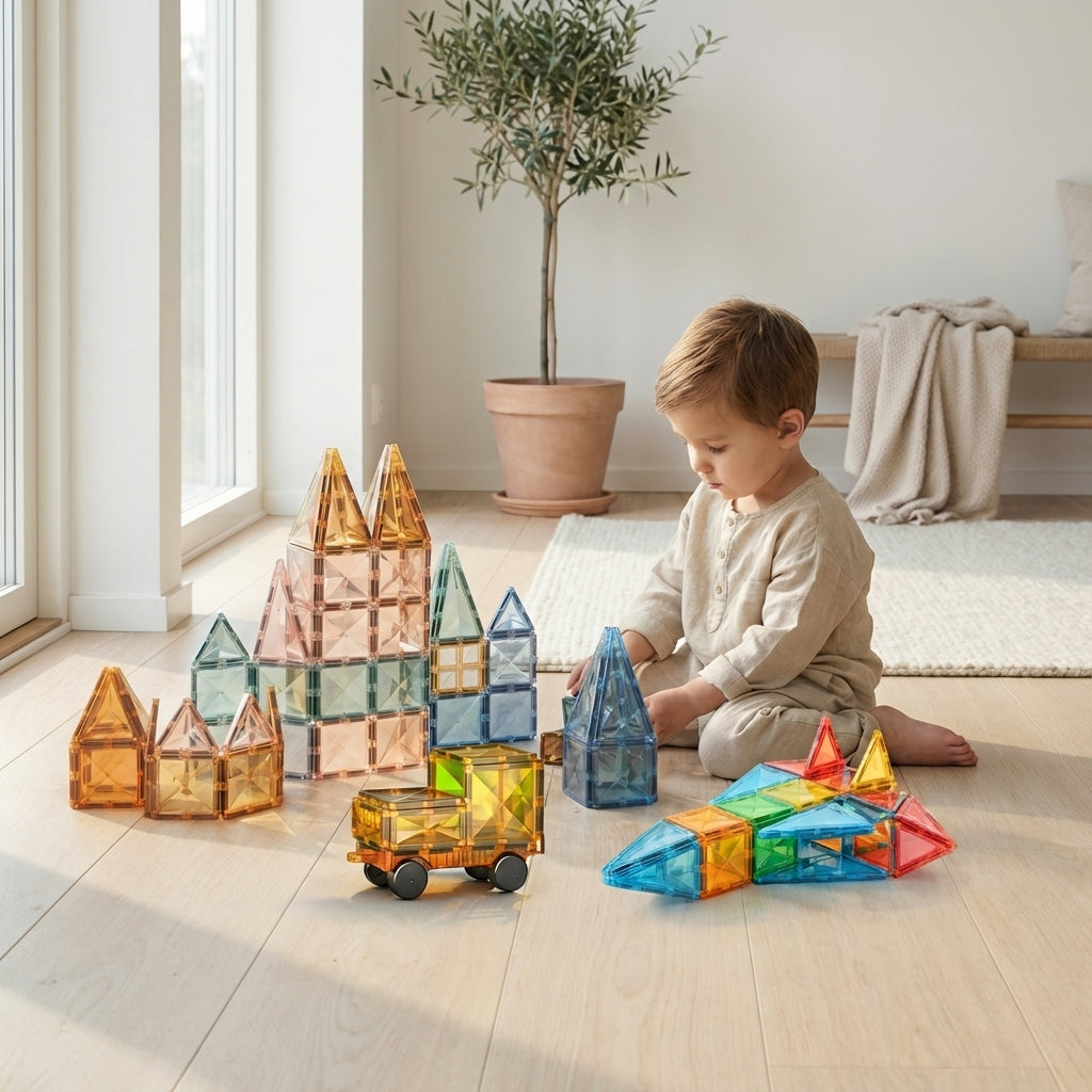 Creative BuildMasters™ - 4D Magnetic Block Adventures for Kids