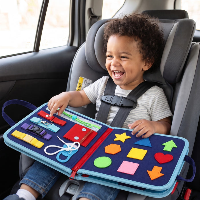 Montessori Activity Board: carseat
