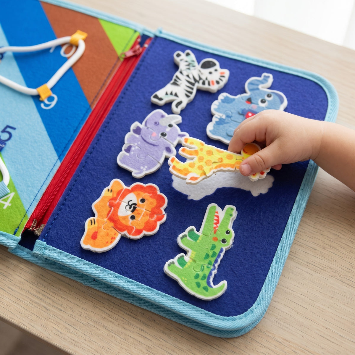Montessori Activity Board: animals detail