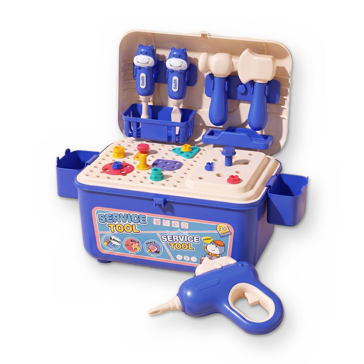 BuildBox tool bench, blue