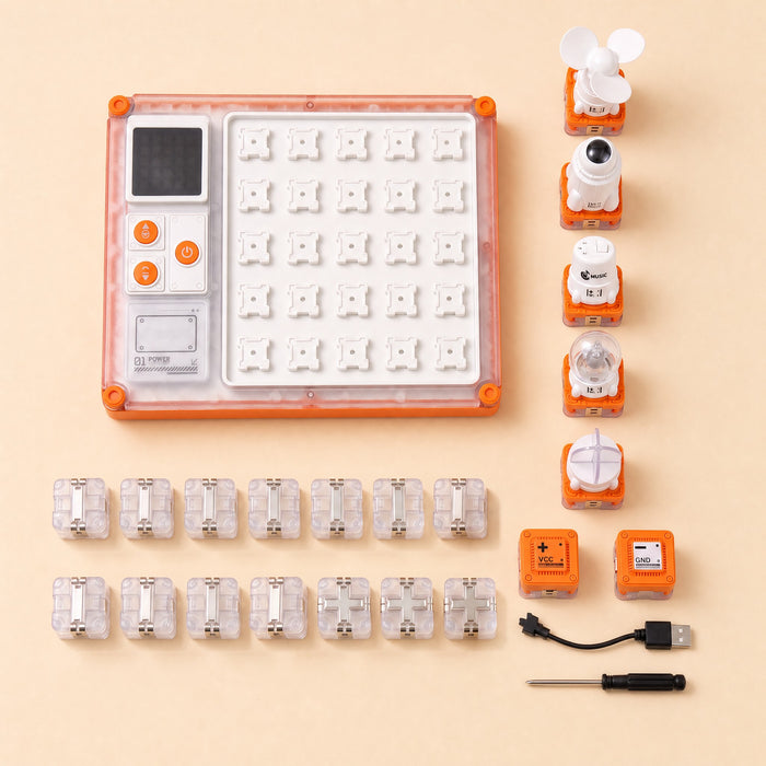 Everything that comes with the STEM Circuit Puzzle Board