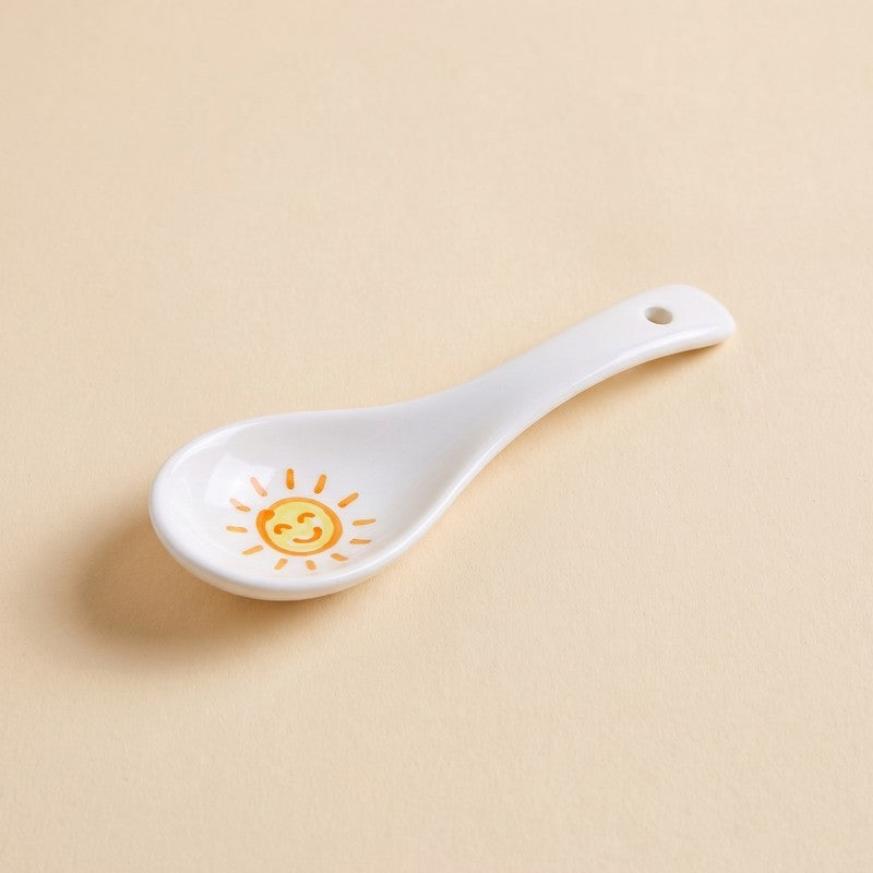 A ceramic spoon