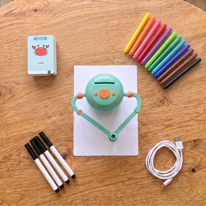 Everything that comes with the Drawing Bot