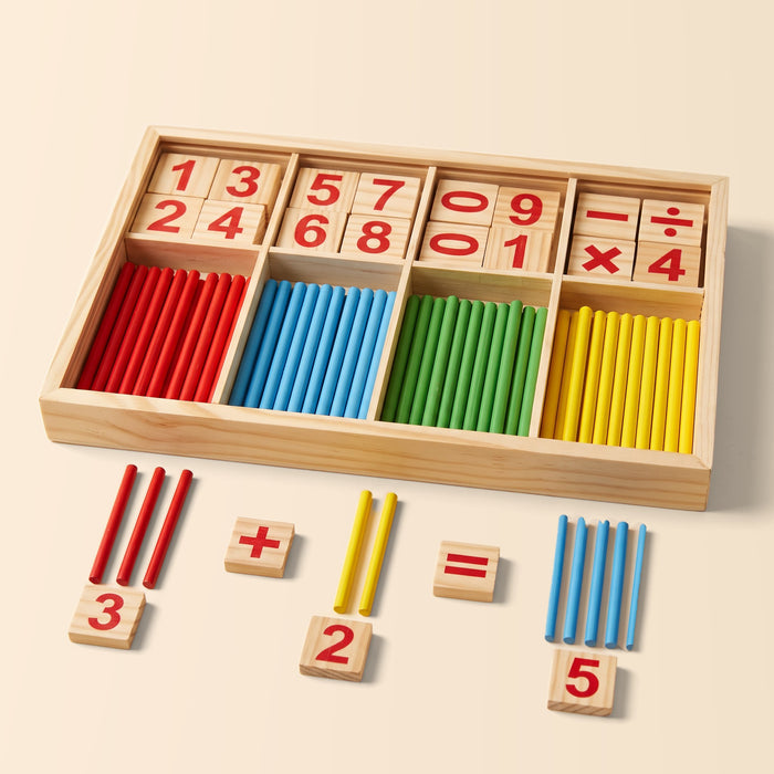 MathMagic Blocks™: Colorful Counting Sticks for Kids