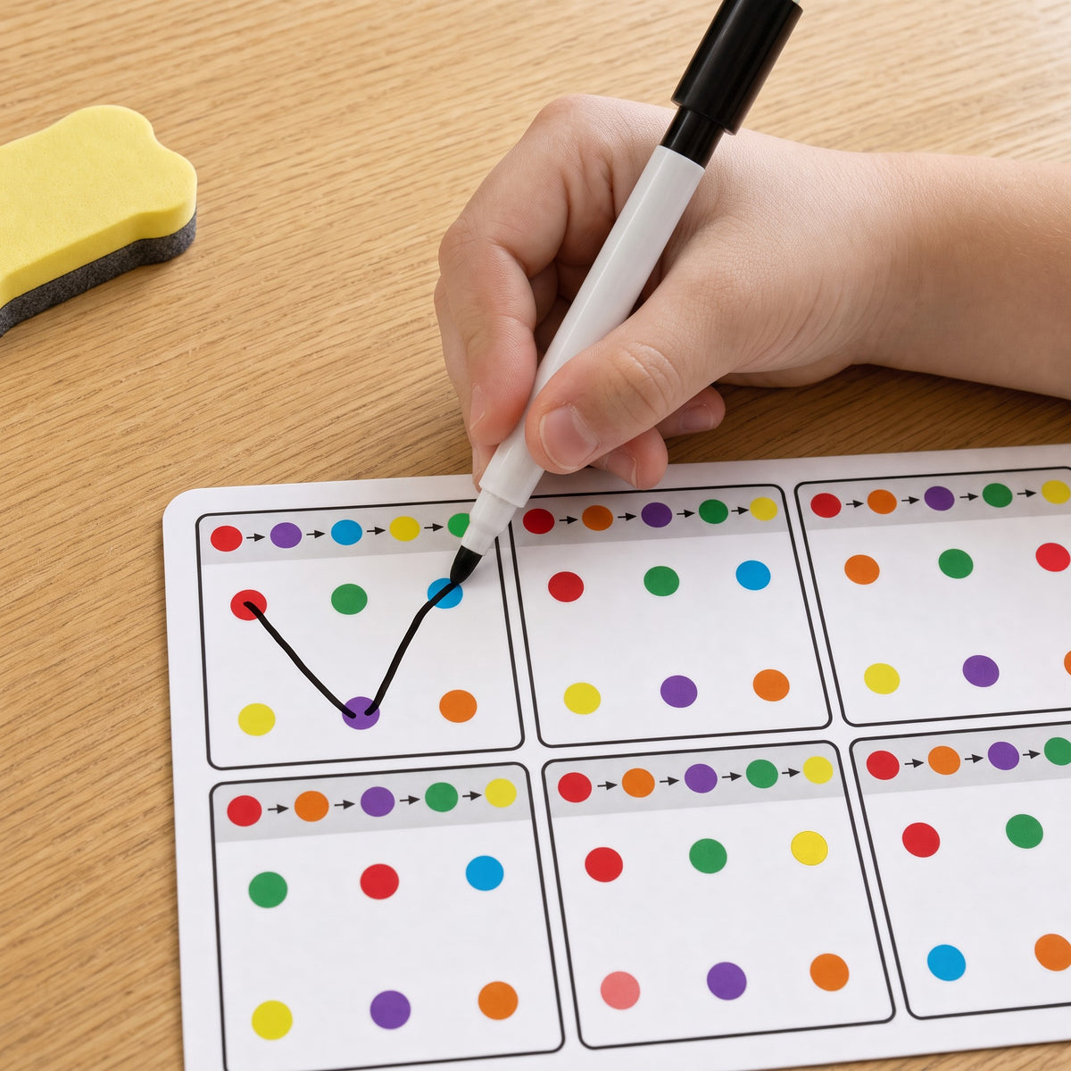 Visual Quest Cards: a child's hands