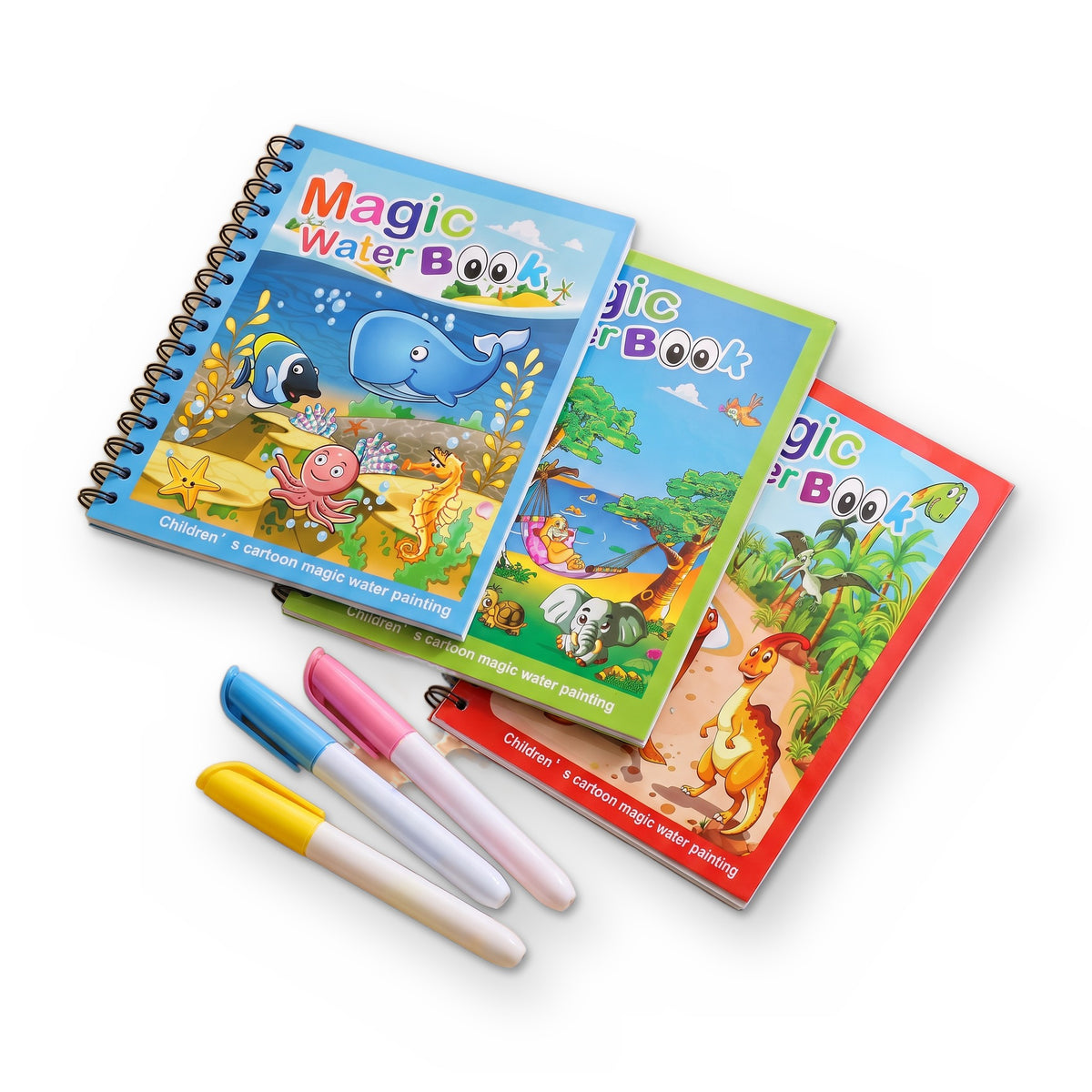 Magical Water Drawing Book, 3 books