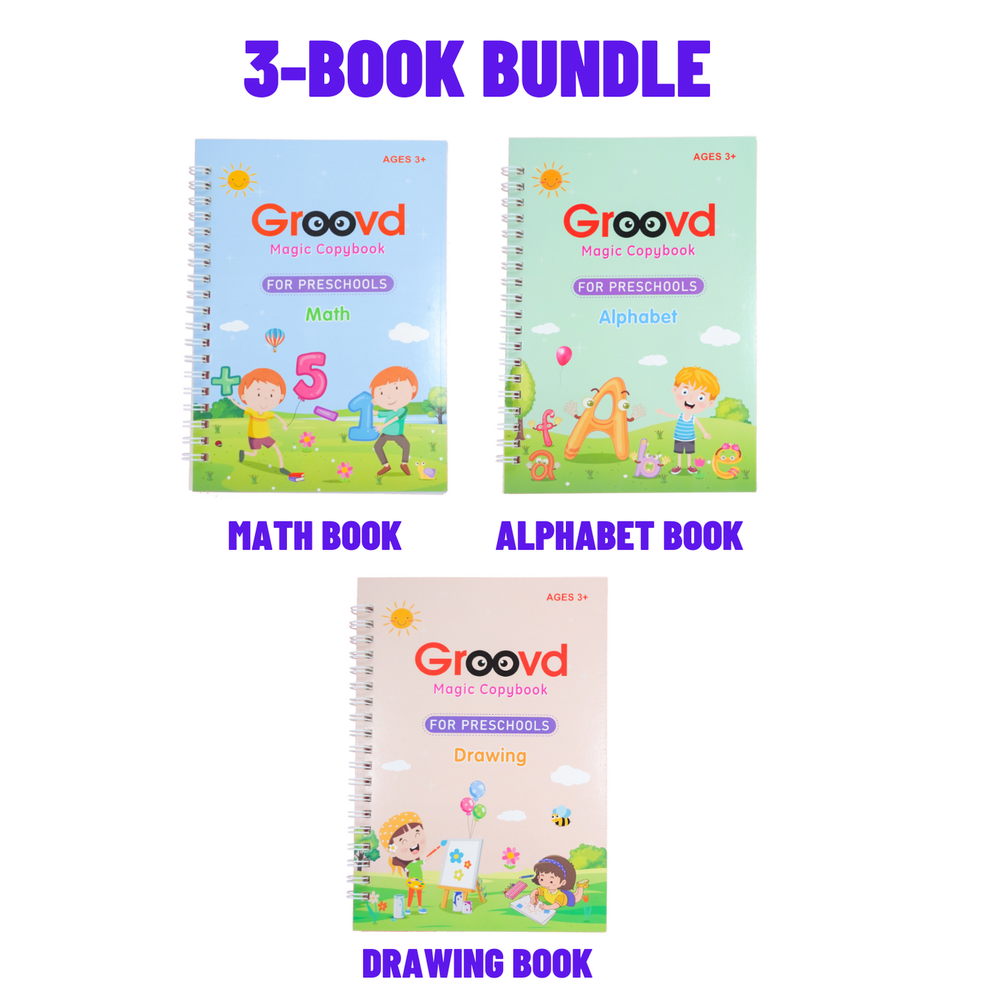 Alphabet + Math + Drawing Book