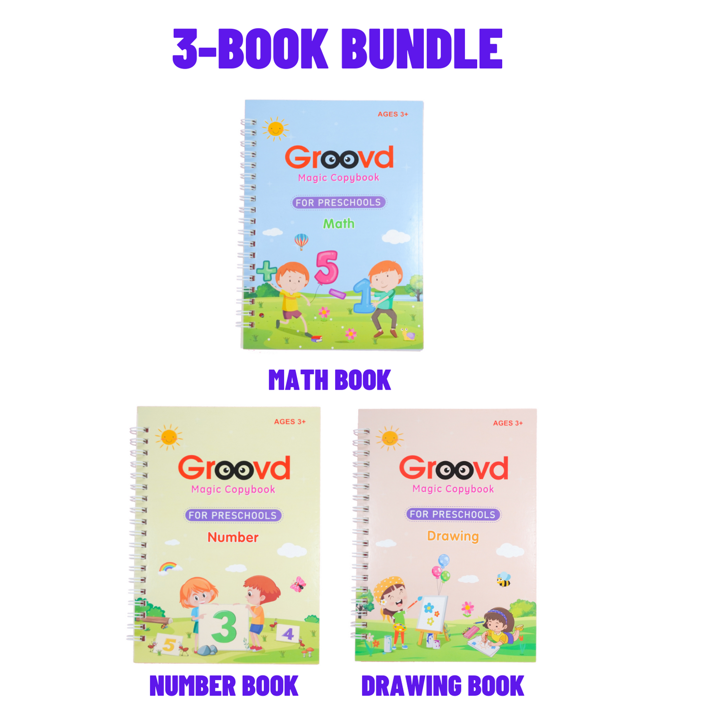 Number + Math + Drawing Book