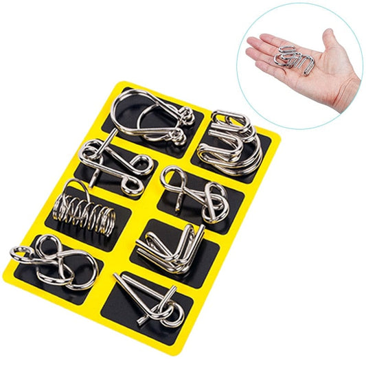 8-Set Metal Brain Puzzle